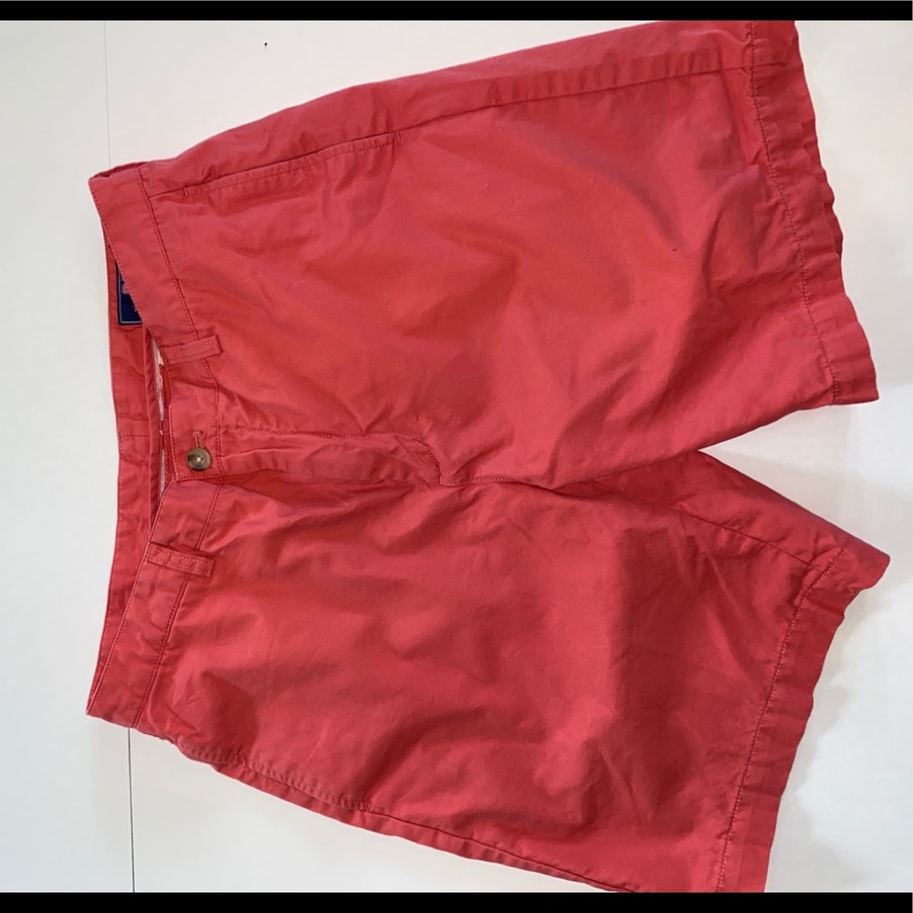 VINEYARD VINES CORAL RED CLUB SHORTS